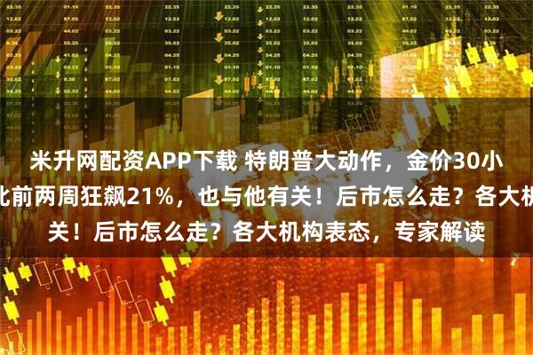 米升网配资APP下载 特朗普大动作，金价30小时暴跌670美元！此前两周狂飙21%，也与他有关！后市怎么走？各大机构表态，专家解读